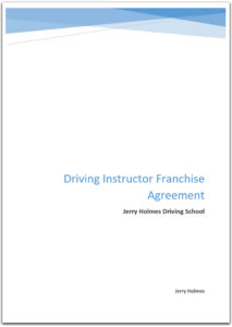 driving instructor franchise agreement