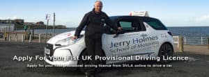 apply for your first uk provisional driving licence